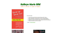 Desktop Screenshot of kathrynmariebild.com